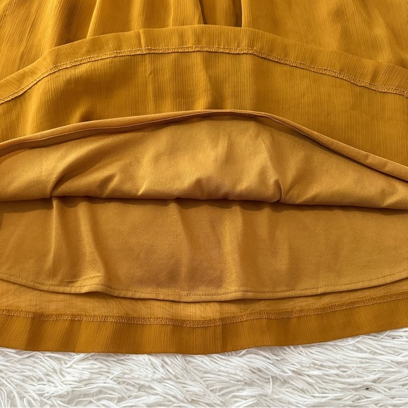 H&M Mustard Orange Long Sleeve Shift Dress Size 4 - Picture 6 of 16